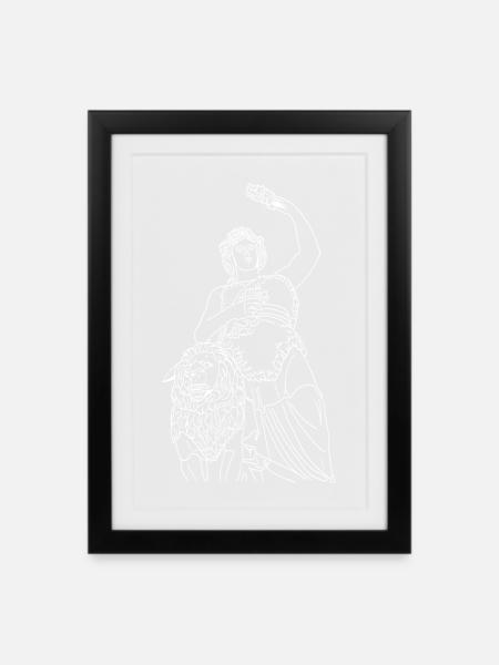 Bavière Munich - Affiche encadrée (27 × 37 cm) - noir