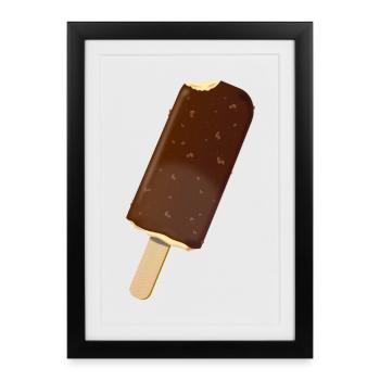 Eis - Gerahmtes Poster (27 × 37 cm) - Schwarz - Vorne