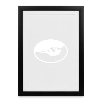 Outdoor Boulderer - Framed poster (27 × 37 cm) - black - Front