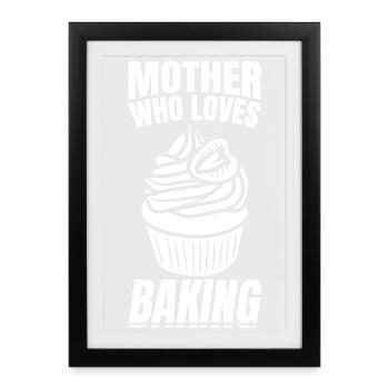 Baker Mom - Framed poster (27 × 37 cm) - black - Front