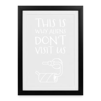 C’est pourquoi ils restent à l’écart - Affiche encadrée (27 × 37 cm) - noir - Devant