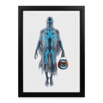 Digitaler Geist - Affiche encadrée (27 × 37 cm) - noir - Devant
