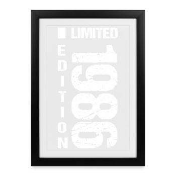 40e anniversaire édition limitée 1986 - Affiche encadrée (27 × 37 cm) - noir - Devant
