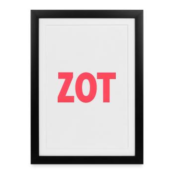 Zot – Flemish Statement Shirt - Framed poster (27 × 37 cm) - black - Front