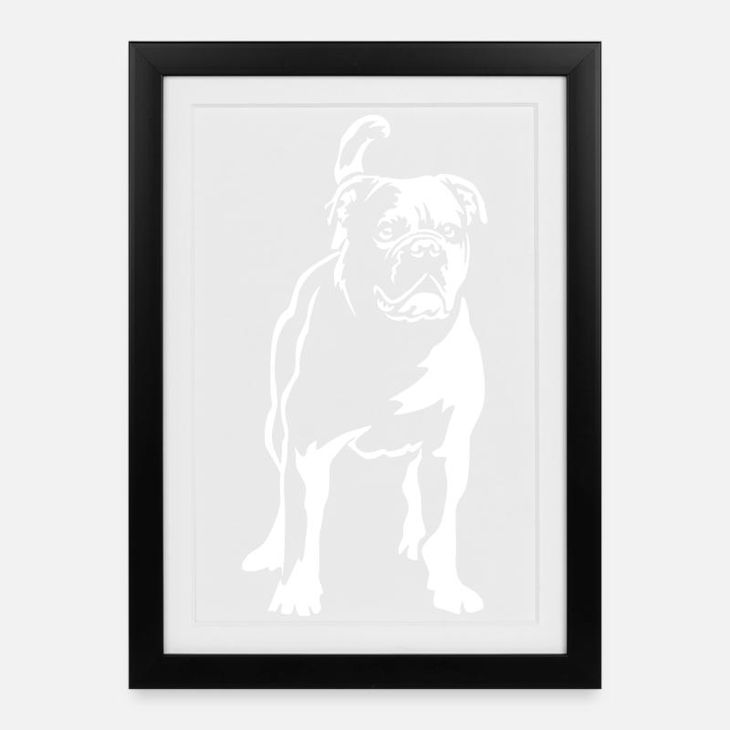 Continental Bulldog "Black Edition" - Gerahmtes Poster (27 × 37 cm) - Schwarz