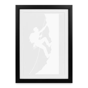 mountaineer - Framed poster (27 × 37 cm) - black - Front