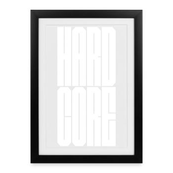 Hardcore punk - Framed poster (27 × 37 cm) - black - Front