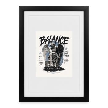 Balance - Framed poster (27 × 37 cm) - black - Front