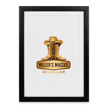 Miller'sMagixx Gold Edition - Framed poster (27 × 37 cm) - black - Front