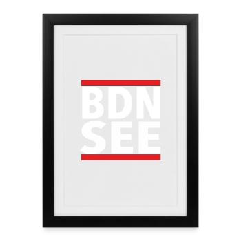 BDN SEE - Gerahmtes Poster (27 × 37 cm) - Schwarz - Vorne