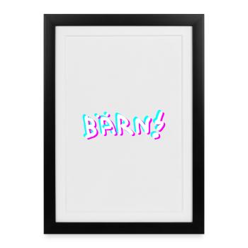 BÄRN Berne - Affiche encadrée (27 × 37 cm) - noir - Devant