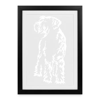 Suceuse géante « Black Edition » - Affiche encadrée (27 × 37 cm) - noir - Devant