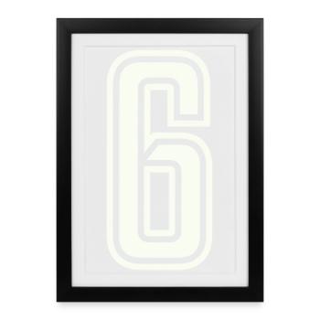 6 - Affiche encadrée (27 × 37 cm) - noir - Devant