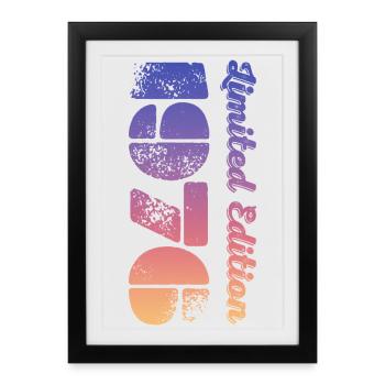 Millésime 1976 - Affiche encadrée (27 × 37 cm) - noir - Devant