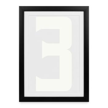 3 - Framed poster (27 × 37 cm) - black - Front