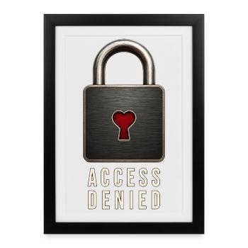 Wear your thoughts - Framed poster (27 × 37 cm) - black - Front