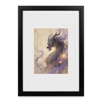 Le Brasier Violet : Qilin Zijin – Constellation - Affiche encadrée (27 × 37 cm) - noir - Devant