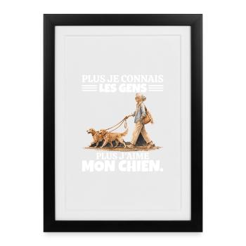 L'Amour de mon Papa : Hommage et Souvenir - Affiche encadrée (27 × 37 cm) - noir - Devant