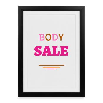 Explosion de couleurs expressionnistes sur les t-shirts - Affiche encadrée (27 × 37 cm) - noir - Devant