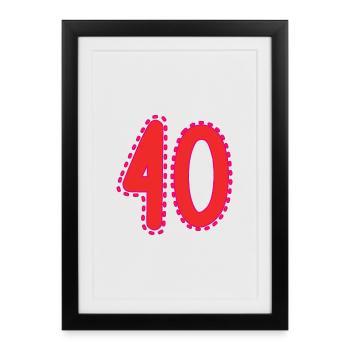 40 - Framed poster (27 × 37 cm) - black - Front