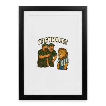 The original The Fools from the City - Framed poster (27 × 37 cm) - black - Front