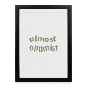 Optimist 3 - Framed poster (27 × 37 cm) - black - Front