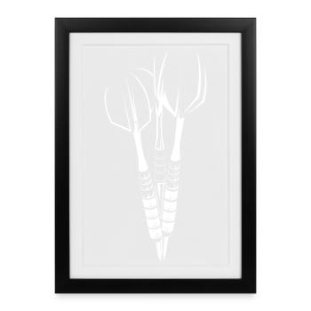Fléchettes Flèches Fléchettes Symbole Logo icône Illustration - Affiche encadrée (27 × 37 cm) - noir - Devant