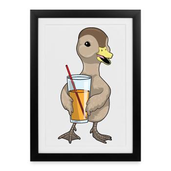 Duck Juice - Framed poster (27 × 37 cm) - black - Front