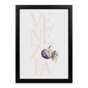 VENEZIA – Figs - Framed poster (27 × 37 cm) - black - Front