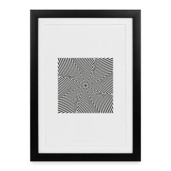 Starburst Optical Maze - Framed poster (27 × 37 cm) - black - Front
