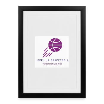 Basket-ball de niveau supérieur - Affiche encadrée (27 × 37 cm) - noir - Devant
