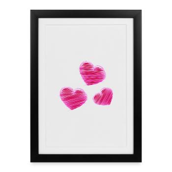 HEART. DAD. MOM. NOEL. CHRISTMAS. Bachelorette party. BEBE. CHILD. - Framed poster (27 × 37 cm) - black - Front