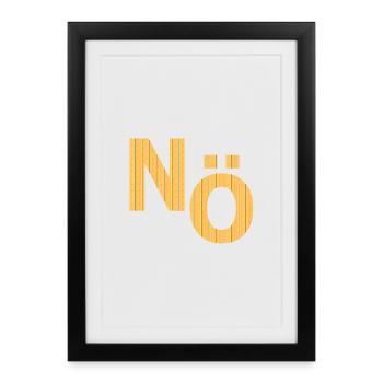 Lower Austria No, against - Framed poster (27 × 37 cm) - black - Front