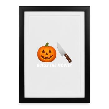 Guess the Movie Funny Humorous - Framed poster (27 × 37 cm) - black - Front