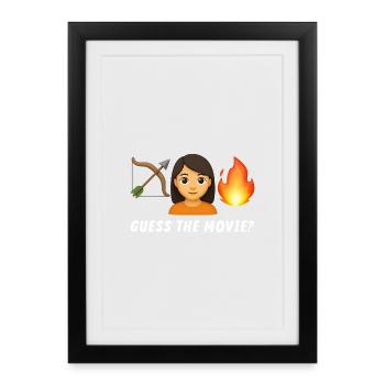 Wild Adventure Illustration with Feminist Theme - Framed poster (27 × 37 cm) - black - Front
