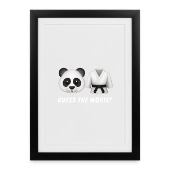 Guess the Movie Funny Humorous - Framed poster (27 × 37 cm) - black - Front
