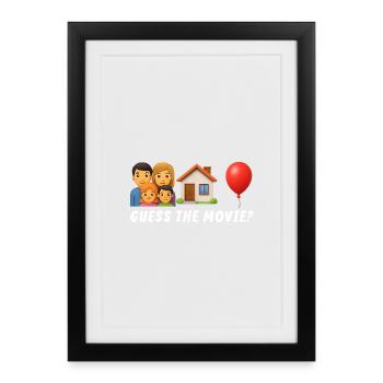 Guess the Movie Funny Humorous - Framed poster (27 × 37 cm) - black - Front