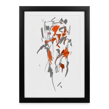 abstract cocoon - Framed poster (27 × 37 cm) - black - Front