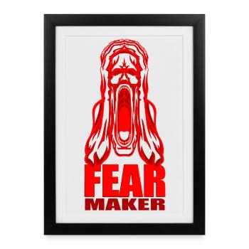 Faiseur de peur - Affiche encadrée (27 × 37 cm) - noir - Devant