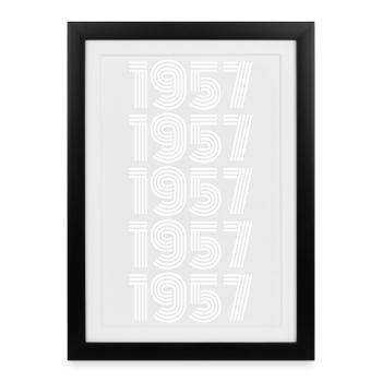 Babo 1957 - Affiche encadrée (27 × 37 cm) - noir - Devant
