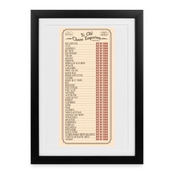 Ye Olde Cheese Emporium Sketch - Framed poster (27 × 37 cm) - black - Front