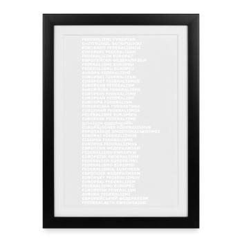 European Federalism - Framed poster (27 × 37 cm) - black - Front
