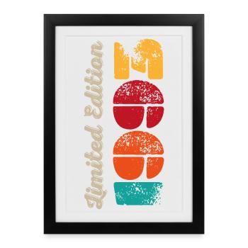 Vintage 1993 - Framed poster (27 × 37 cm) - black - Front