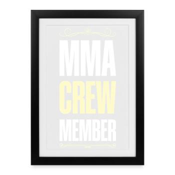 Mma Crew - Framed poster (27 × 37 cm) - black - Front