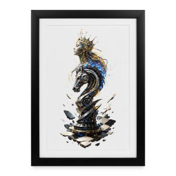 Electric Royal Knight - Framed poster (27 × 37 cm) - black - Front