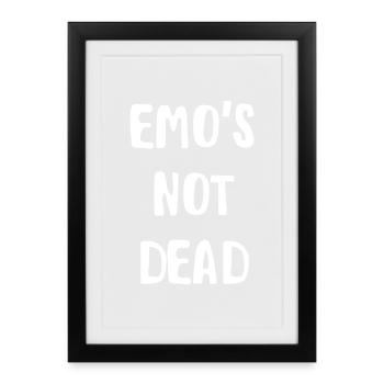 emo not dead - Framed poster (27 × 37 cm) - black - Front