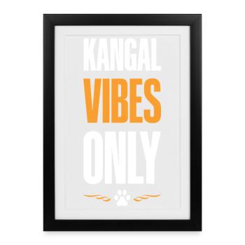 Kangal Vibes Only - Framed poster (27 × 37 cm) - black - Front
