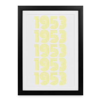 Sport 1953 - Framed poster (27 × 37 cm) - black - Front