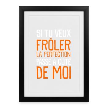 La Perfection - Affiche encadrée (27 × 37 cm) - noir - Devant