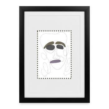 Parler de sentiments 3 - Affiche encadrée (27 × 37 cm) - noir - Devant